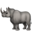 Rhinoceros emoji, Apple design