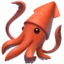 Squid emoji on iPhone