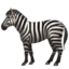 Zebra emoji on iPhone