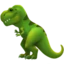 T-Rex emoji on iPhone