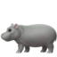 Hippopotamus emoji on iPhone
