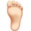 Foot, Light skin tone