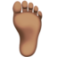 Foot, Medium skin tone
