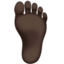 Foot, Dark skin tone