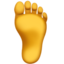 Foot emoji, Apple design