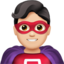 Man Superhero, Light skin tone