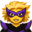 Woman Supervillain emoji, Apple design