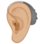 Ear with Hearing Aid, Medium-light skin tone