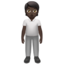 Person Standing, Dark skin tone
