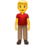 Man Standing emoji, Apple design