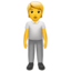 Download Person Standing emoji, Apple style