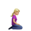 Woman Kneeling Facing Right, Medium-light skin tone