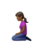 Woman Kneeling, Medium-dark skin tone