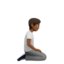 Person Kneeling Facing Right, Medium-dark skin tone