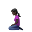 Woman Kneeling, Dark skin tone