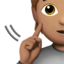 Deaf Person, Medium skin tone