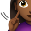 Deaf Woman, Medium-dark skin tone