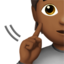 Deaf Person, Medium-dark skin tone