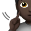 Deaf Person, Dark skin tone