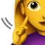 Download Deaf Woman emoji, Apple style