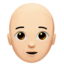 Person Bald, Light skin tone