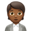 Office Worker, Medium-dark skin tone