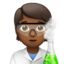 Scientist, Medium-dark skin tone