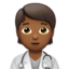 Health Worker, Medium-dark skin tone