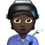 Factory Worker, Dark skin tone
