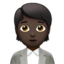 Office Worker, Dark skin tone