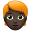 Person Red Hair, Dark skin tone
