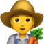 Download Farmer emoji, Apple style