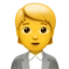 Office Worker emoji, Apple design