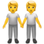 People Holding Hands emoji, Apple design