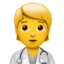 Download Health Worker emoji, Apple style