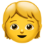 Child emoji, Apple design