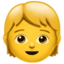 Child emoji on iPhone