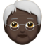 Older Person, Dark skin tone
