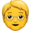 Download Older Person emoji, Apple style
