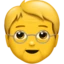 Older Person emoji on iPhone
