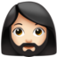 Woman Beard, Light skin tone