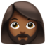 Woman Beard, Medium-dark skin tone