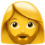 Download Woman Beard emoji, Apple style