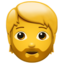 Download Person: Beard emoji, Apple style