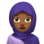 Woman with Headscarf, Medium-dark skin tone