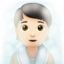 Person in Steamy Room, Light skin tone