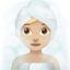 Woman Steamy Room, Medium-light skin tone