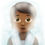 Person in Steamy Room, Medium-dark skin tone