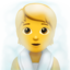 Person in Steamy Room emoji, Apple design