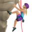 Woman Climbing, Medium-light skin tone